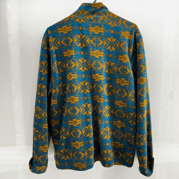 Arizona Jeans Full Zip Fleece Jacket Southwestern Aztec Geometric Style Size L - Picture 3 of 6